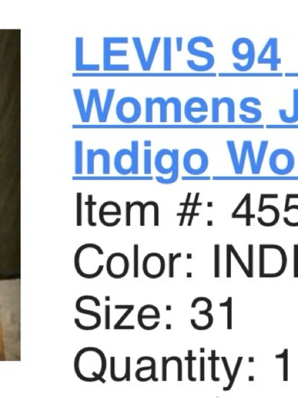 Levis crafted from